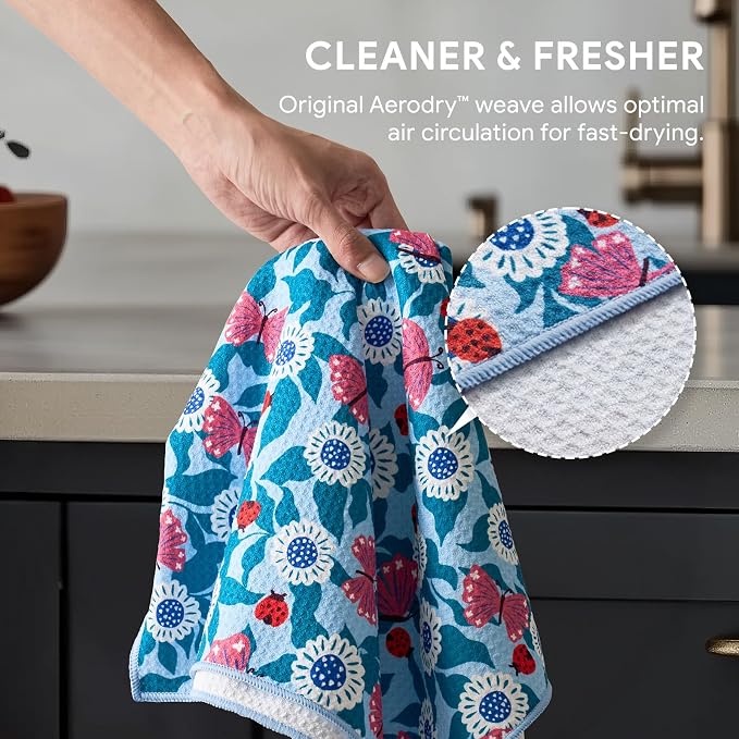 RECYCO Waffle Kitchen Towel Set of 2 - Image 5