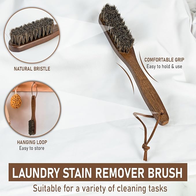 Takavu Horsehair Laundry Stain Brush Set - Image 3