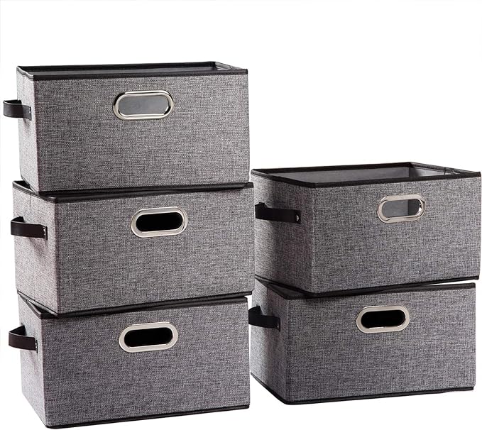 PRANDOM Larger Collapsible Storage Bins by Prandom