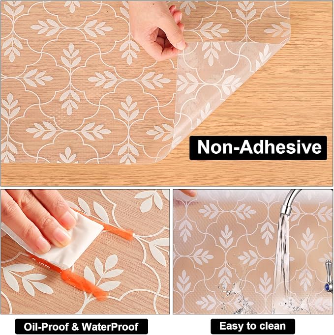 Cooyes Shelf and Drawer Liners for Kitchen Cabinets, Non Adhesive Cabinet Liner - Image 7