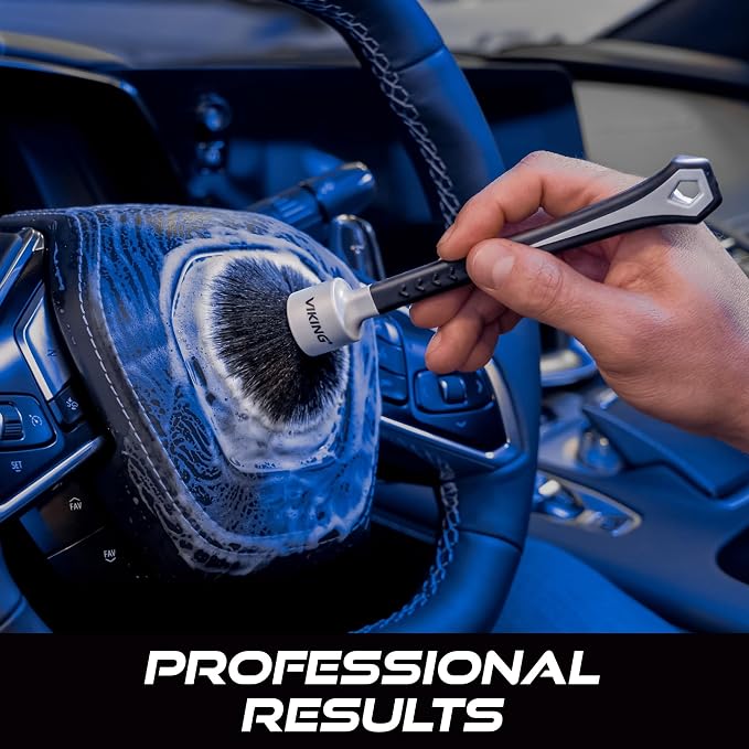 VIKING Car Detailing Brush Set for Car Cleaning Kit, Super-Soft Bristles for - Image 3