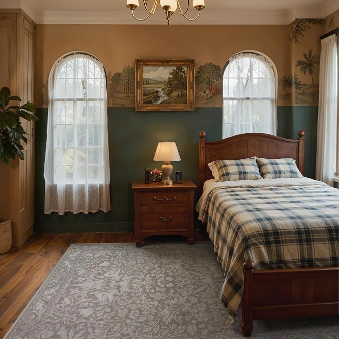 Lahome Bird Washable Area Rugs 5x7, Soft 5x7 Rug - Image 3