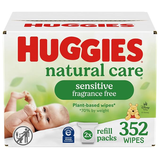 Huggies Natural Care Sensitive Baby Wipes, Hypoallergenic, 99% Purified Water by Huggies%C2%AE