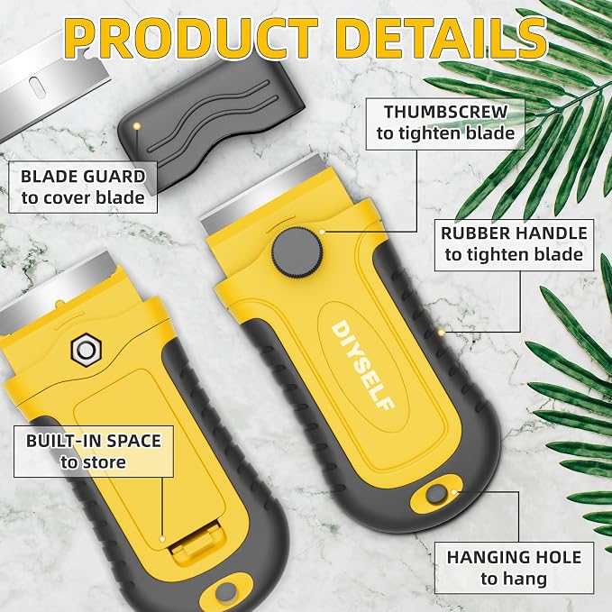 DIYSELF Razor Blade Scraper | 1 Pack Razor Scraper - Image 6