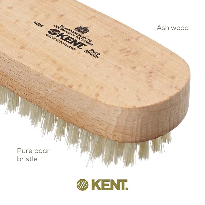 Kent NB4 Natural Bristle Fingernail Brush and Hand Scrub Brush - Image 5