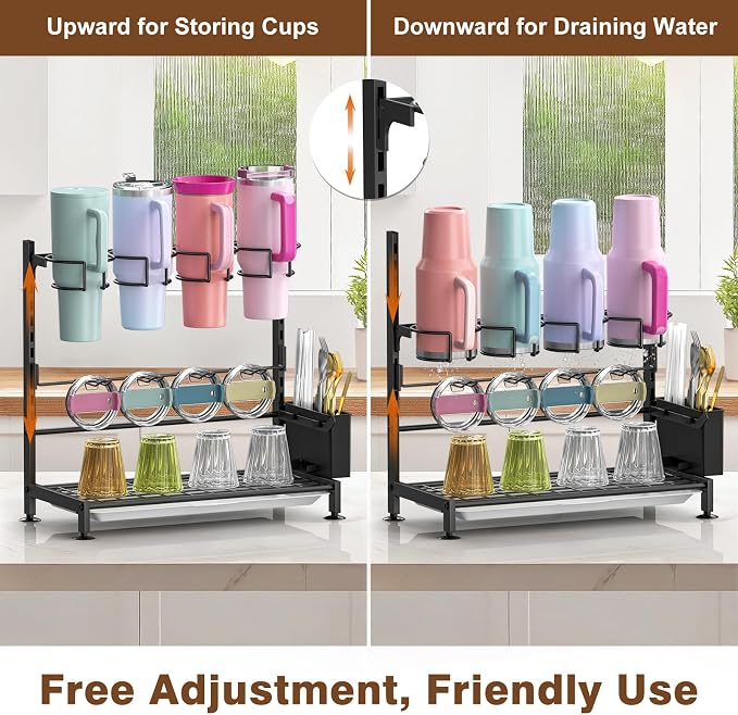 Housolution Water Bottle Organizer Drying Rack - Image 2