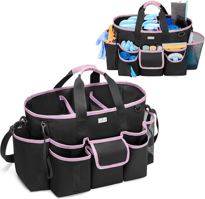 LoDrid Cleaning Caddy Bag with Handle and Shoulder Strap, Cleaning Supplies by LoDridDirect