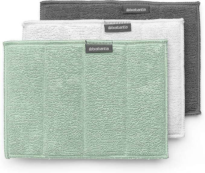 Brabantia x3 Microfiber Cleaning Pads Absorbent Spongy Hygenic Pads by BrabantiaUSA