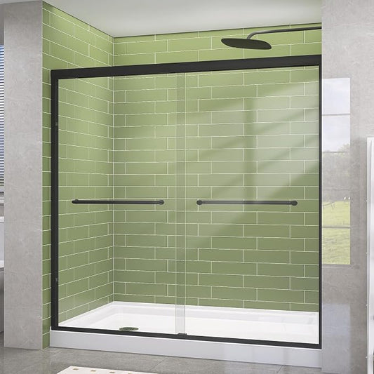 GETPRO Shower Door 68-72 in. W x 72 in. H Double Sliding Semi-Frameless Bypasss by GETPRODeluxeBathroomSolutionExpert