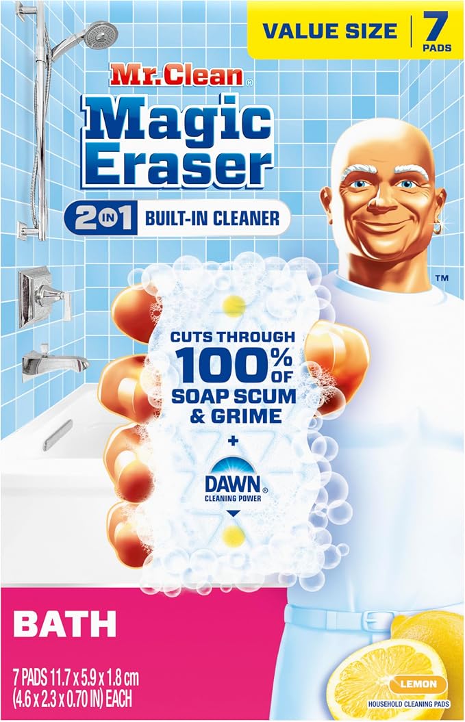 Mr. Clean Magic Eraser Sponge, Bathroom Cleaner, Shower Cleaner, Tub Cleaner - Image 13