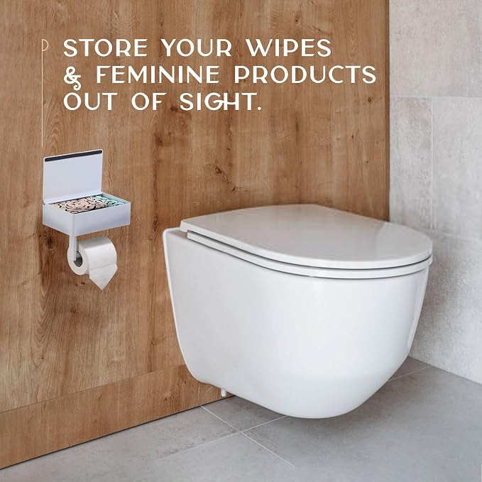 Day Moon™ White Toilet Paper Holder - Image 7