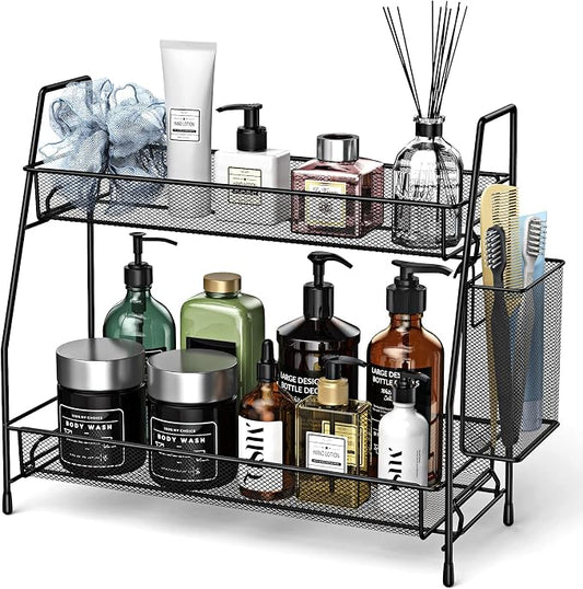 SPISPI Bathroom Organizer Countertop, Spice Rack Organizer by SPISPI