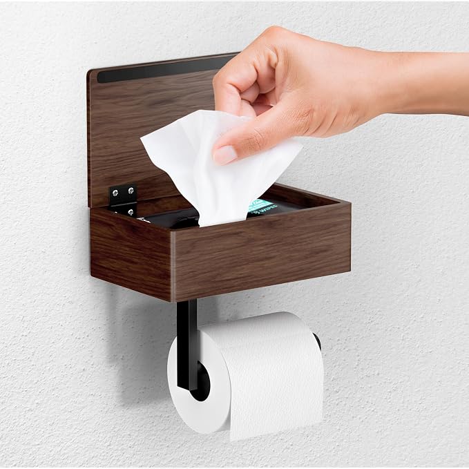 Day Moon™ Wood Toilet Paper Holder by DayMoonDesigns