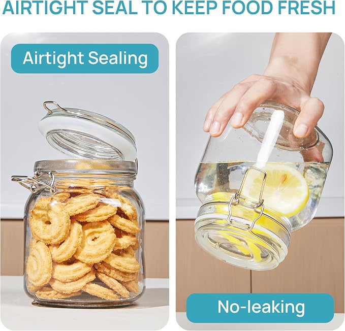 Vtopmart 34oz Glass Food Storage Jars - Image 3