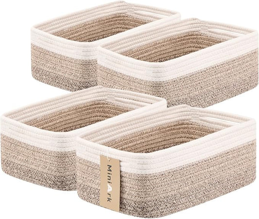 Small Storage Baskets for Organizing | Closet Organizer Bins | Shelf Toy Basket by MiniArkStorageBasketsHome