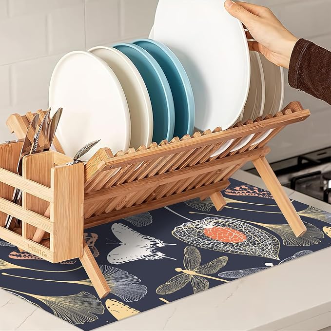 Ginkgo Leaves Dish Drying Rack Mat - Image 7