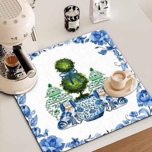 Chinoiserie Dish Drying Mat - Image 2
