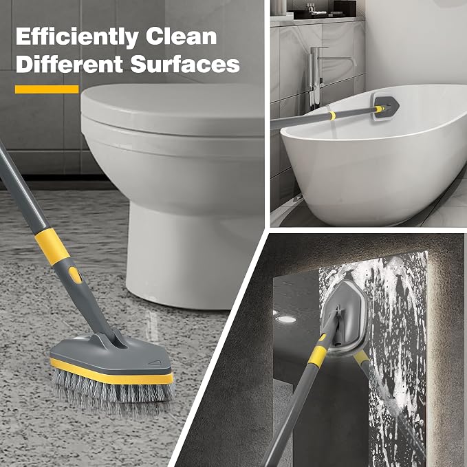 Shower Scrubber with Long Handle - Image 2