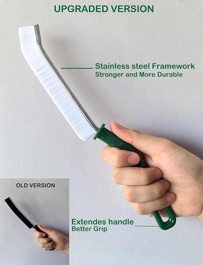 New Crevice Cleaning Brush, Hard-Bristled Washing Brush, Corner Edge Cleaning - Image 3