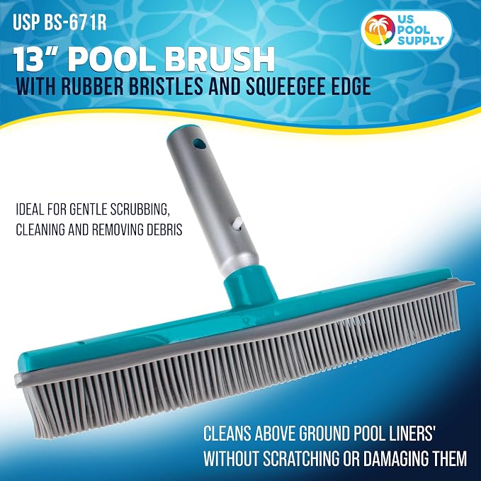 U.S. Pool Supply 13" Pool Brush - Image 2