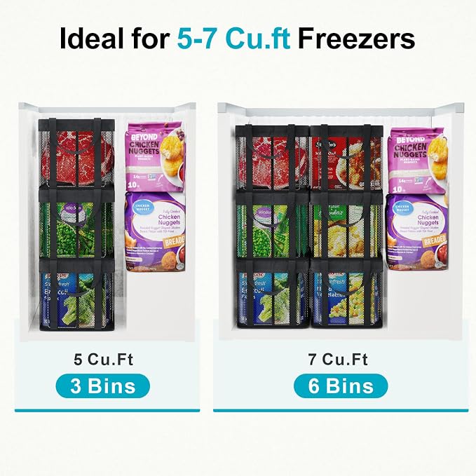 iSPECLE Deep Freezer Organizer Bins - Image 3