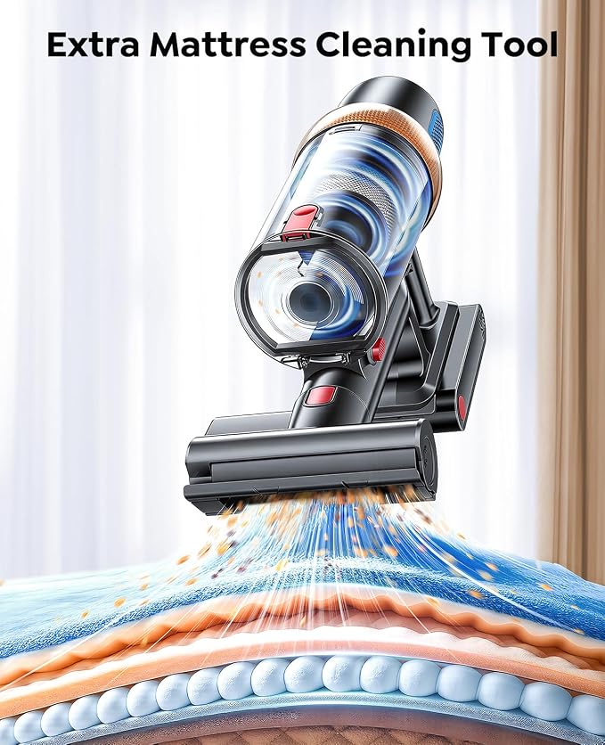 Cordless Vacuum Cleaner, 650W 55KPA 70Mins Vacuum Cleaners - Image 4