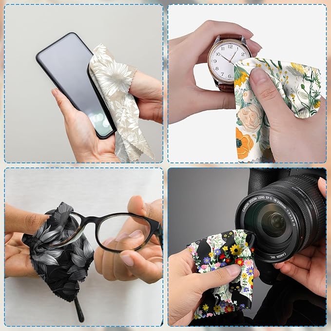 6 PCS Glasses Cleaning Cloth Eyeglass Lens Cleaning Cloth Eyeglasses Wipes - Image 6