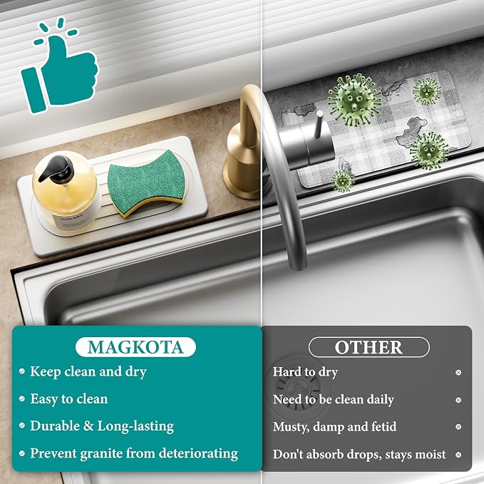 2 PCS Water Absorbing Stone Tray - Image 5