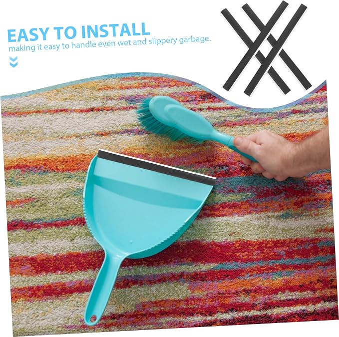 HANABASS 4pcs Rubber Dustpan Edge Strips Replacement Pressing Strips - Image 9