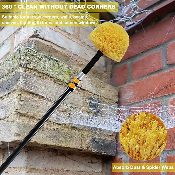 Yellow Twist-On Cobweb Duster Head Brush - Image 7