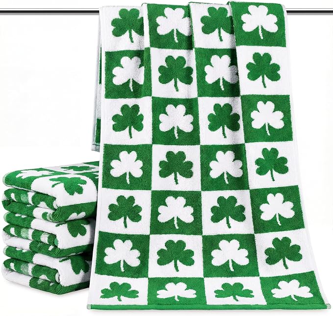 Frienda 4 Pcs St Patrick's Day Hand Towels by Frienda