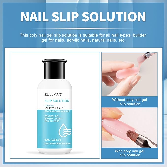 Slip Solution Liquid Poly Nail Gel Slip Solution - Image 2