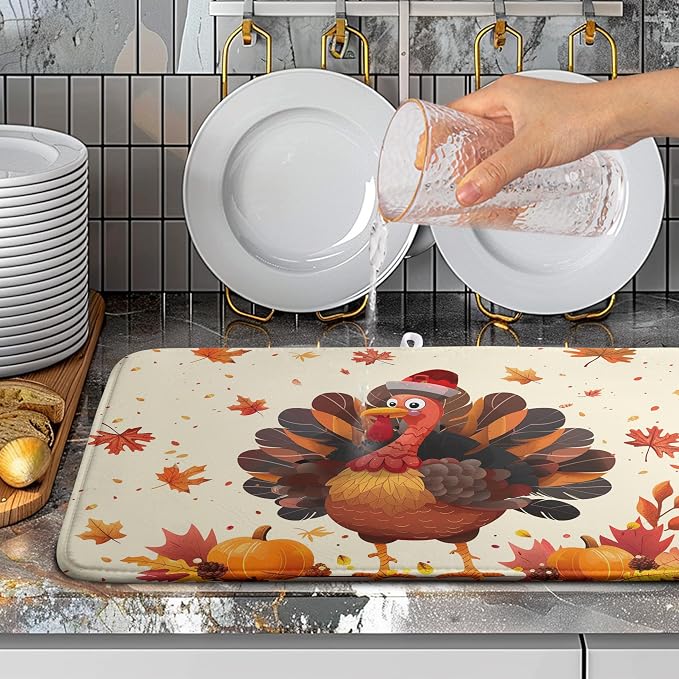 Happy Thanksgiving Dish Drying Mats - Image 5