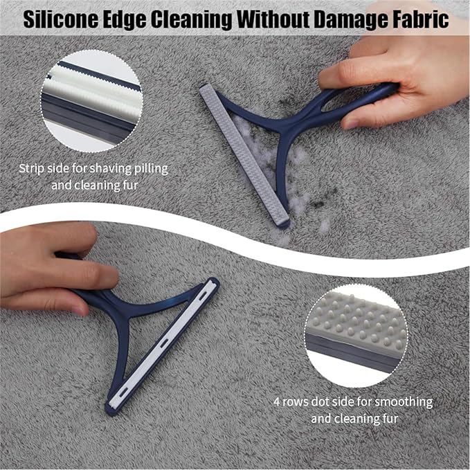 3-Pack Pet Hair Removal Tool, Dog Cat Hair Remover, Lint Shaver Cleaner Pro - Image 5