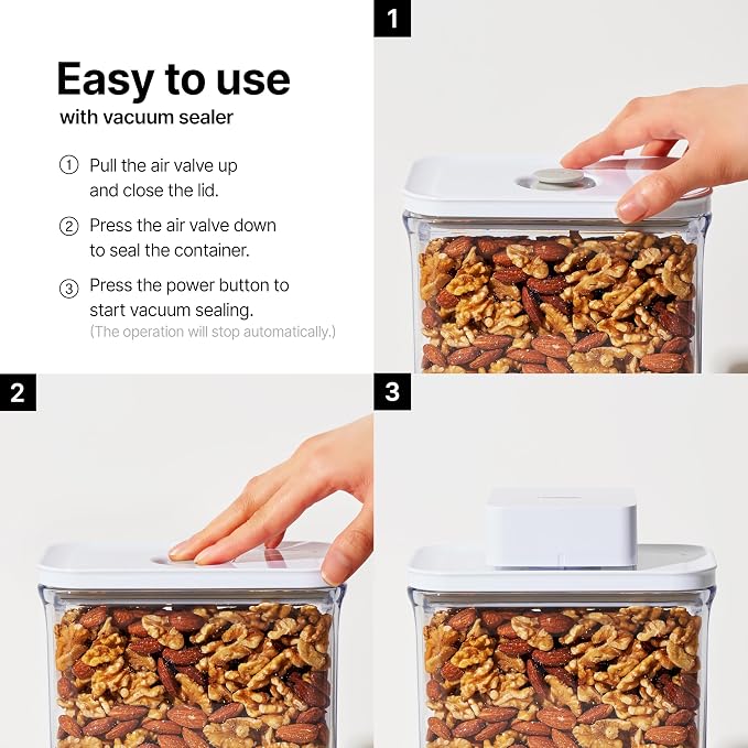 VAKUEN Premium Airtight Food Storage Containers & Vacuum Sealer Machine Starter - Image 6