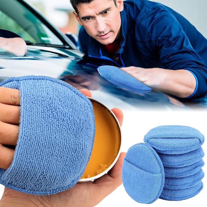 Auto Care Microfiber Wax Applicator Pads - Image 5