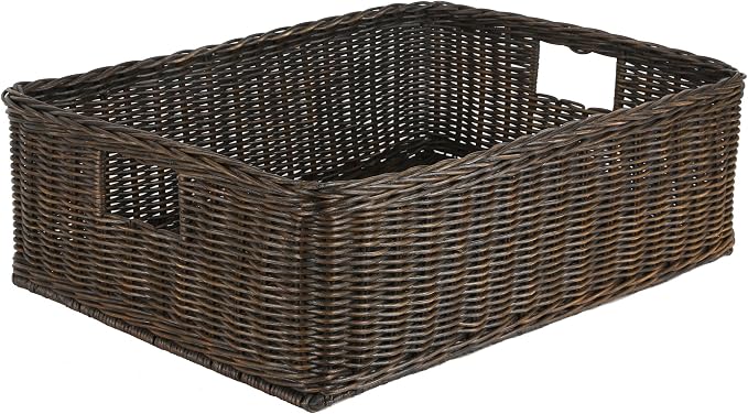 The Basket Lady Under The Bed/Basic Wicker Storage Basket, Extra Large by TheBasketLady
