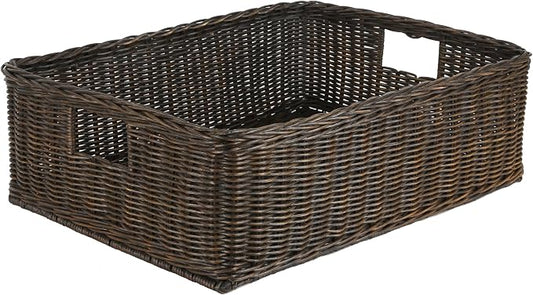 The Basket Lady Under The Bed/Basic Wicker Storage Basket, Extra Large by TheBasketLady