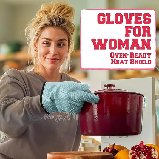 KITCHEN PERFECTION Silicone Smoker Oven Gloves - Image 2