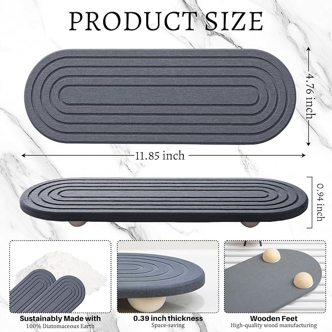 Instant Dry Sink Caddy Organizer, Fast Drying Sink Caddy, Water Absorbing Stone - Image 2