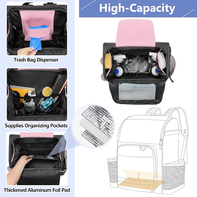 LoDrid Cleaning Bag with Thickened Adjustable Shoulder Straps, Large Cleaning - Image 3