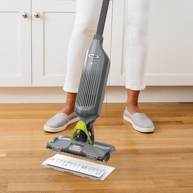 Shark VACMOP Cordless Hard Floor Cleaner, Vacuum and Spray Mop, Powerful Suction - Image 2