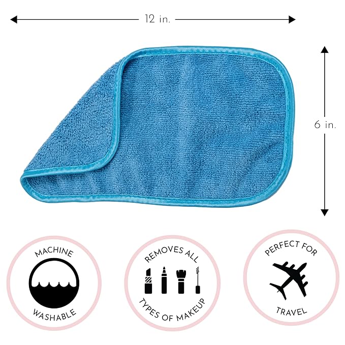S&T INC. Makeup Remover Wipes for Skin Care, Reusable Makeup Wipes or Face - Image 3