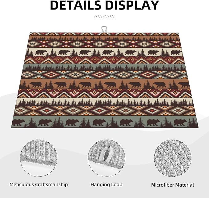 Bear Mountain Microfiber Dish Drying Mat - Image 5