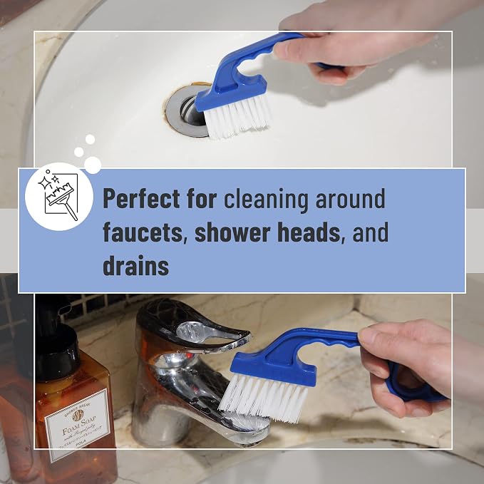 Slick- Window Track Cleaning Brush, 2 Pack, Built-in Scraper, Window Track - Image 5