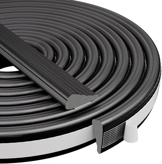 Wedge-Shape Window Weather Stripping Door Frame Seal Strip 118” White, Upgrade by KNEELISA
