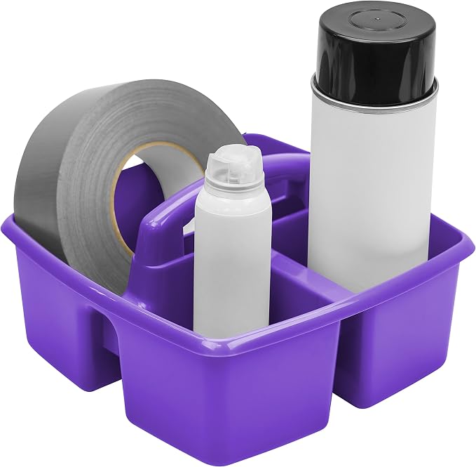 Storex 3-Compartment Small Craft Caddy – Multipurpose Classroom Organizer - Image 8