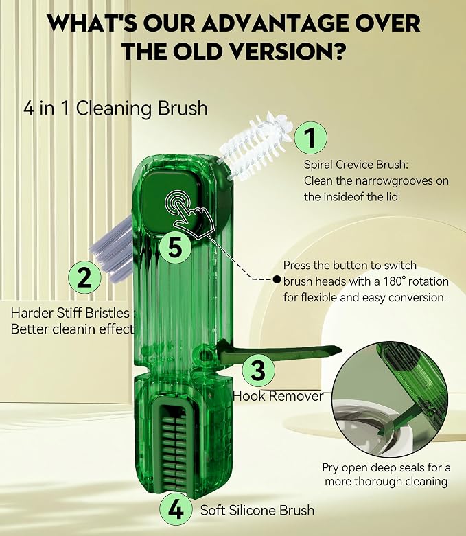 4 in 1 Cup Lid Gap Cleaning Brush - Image 3