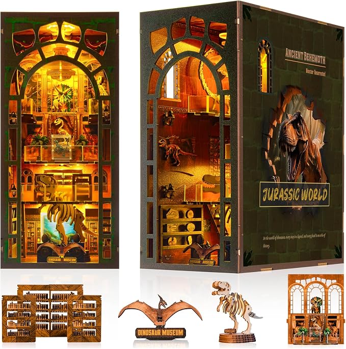 Book Nook Kit - DIY Miniature Museum Dollhouse & Tiny House 3D Wooden Puzzle by Unknown