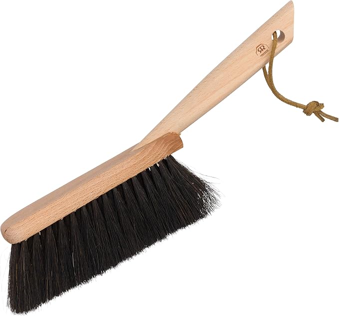 REDECKER Horsehair Fiber Hand Brush and Dust Pan Set, Heavy Duty Broom and - Image 3